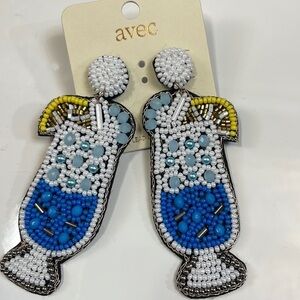 Seed bead cocktail earrings